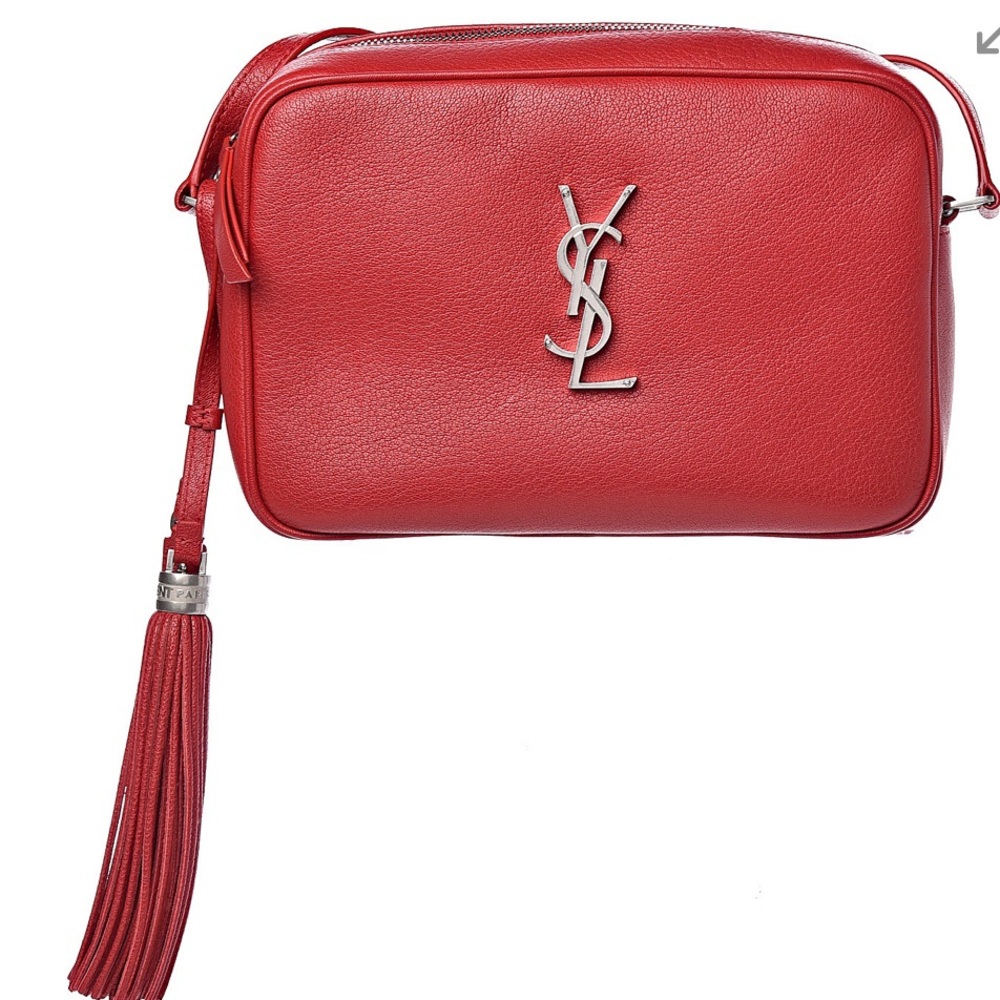YSL Red Monogram Camera Bag